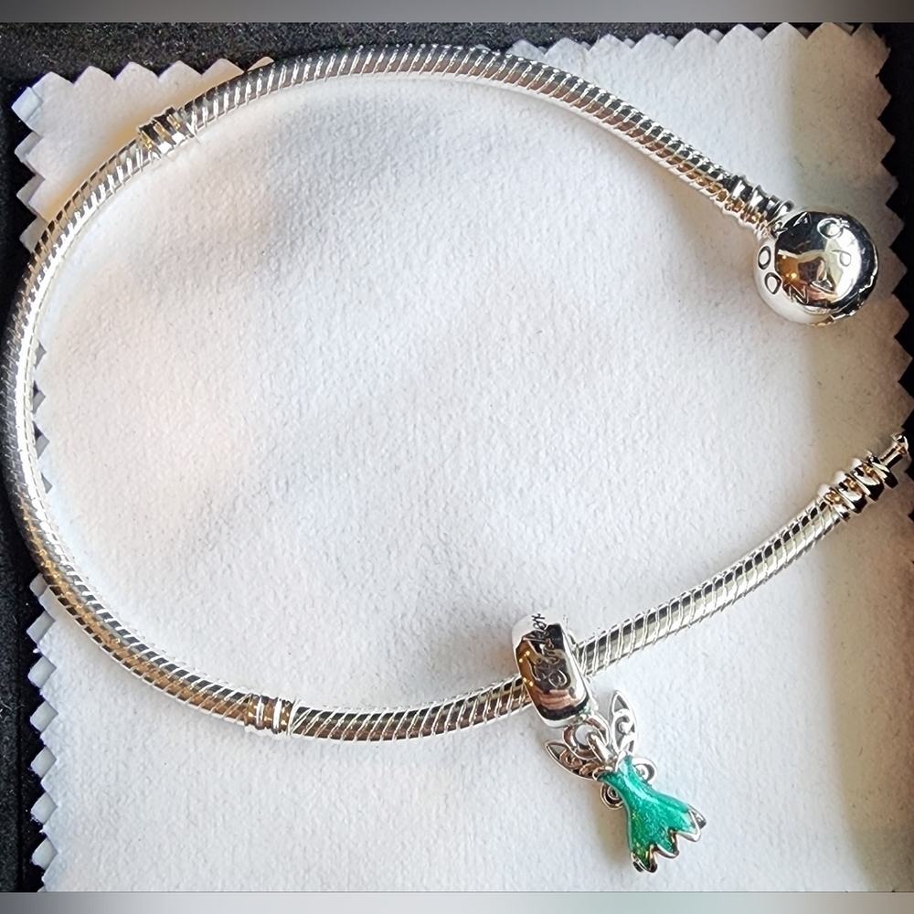 New Pandora Disney Tinker bell Fairy Peter Pan Dangle charm for jewelry bracelet - Picture 2 of 4